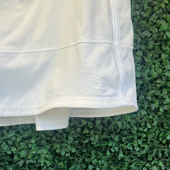 Lululemon Pace Rival Pleated Mid Rise White Skirt Size 10 - Picture 8 of 9